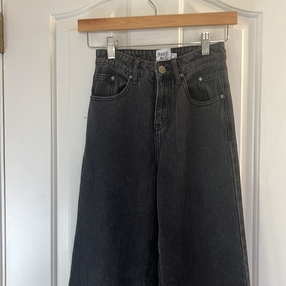 Princess Polly | High Rise Split Hem Wide Leg Rosalie Jeans Size 0 Y2K 90s - Picture 4 of 9
